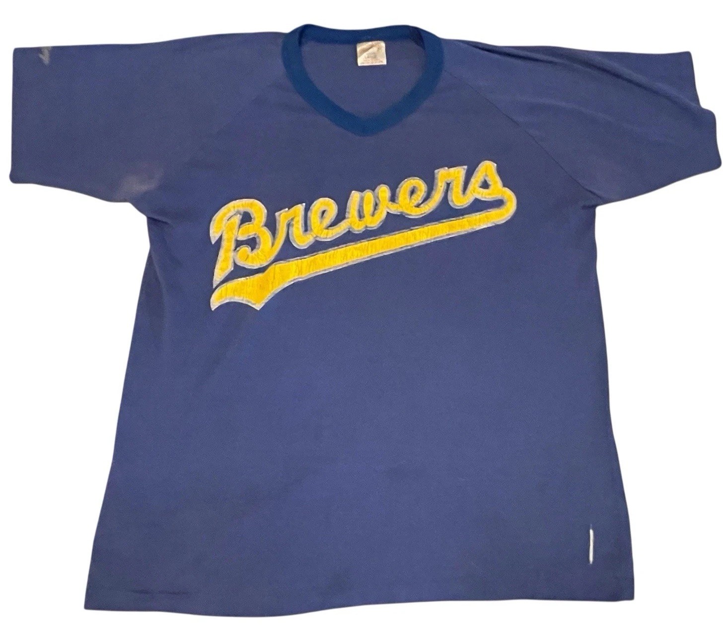 Milwaukee Brewers Men’s L Rawlings Baseball T-Shirt MLB VTG 80’s Single Stitch