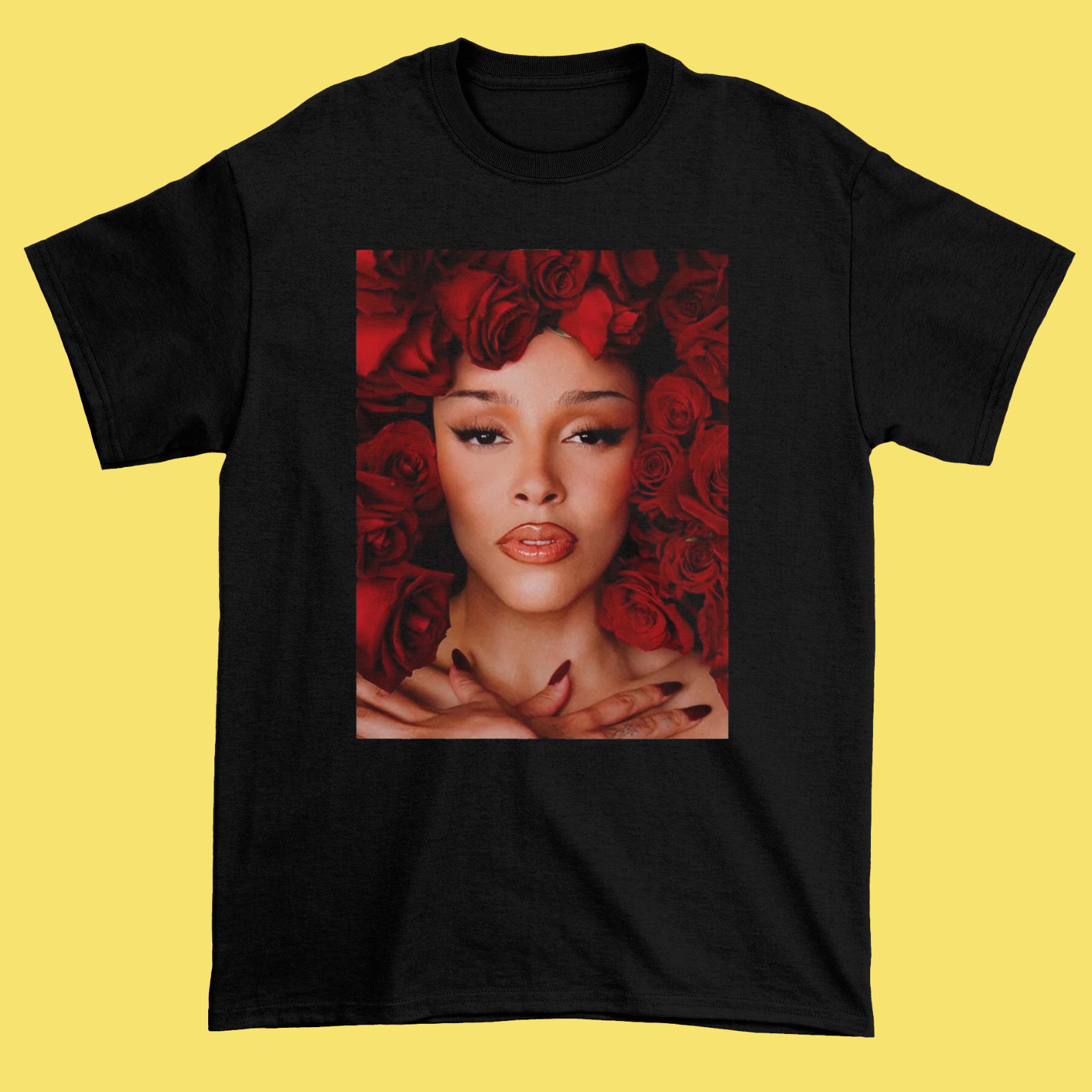Doja Cat Black Cotton T Shirt Full size S-5XL Unisex IA628