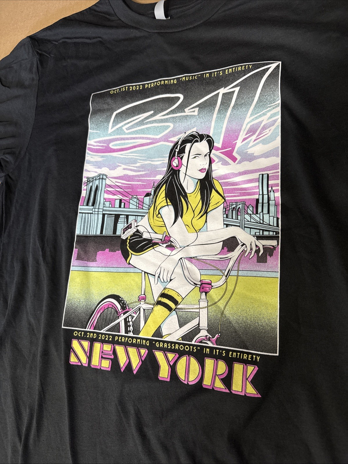 2022 311 Band T Shirt Concert Tour New York 1-Sided Rock Metal Music NEW L