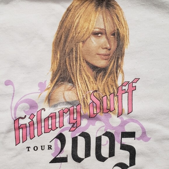 Hilary Duff Tour 2005 Unisex Cotton T-shirt All Size