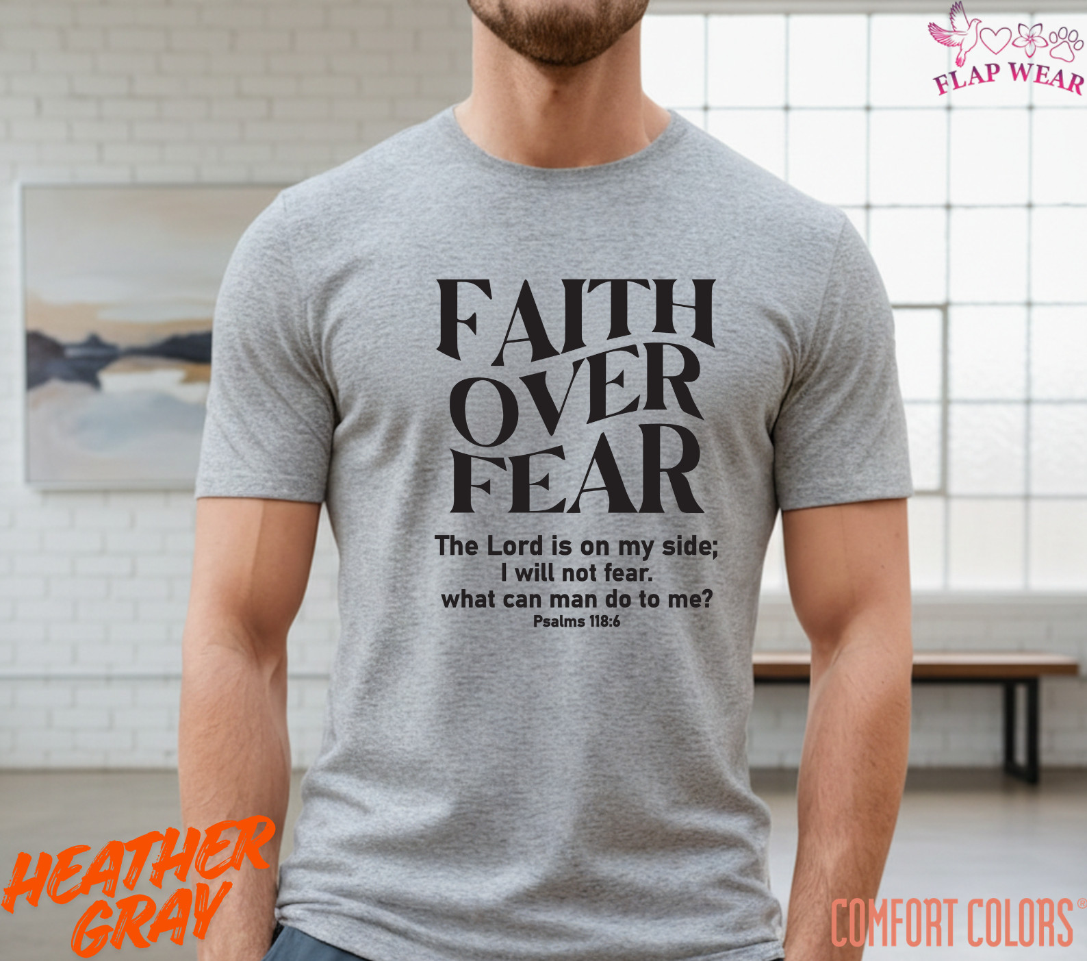 Unisex Faith Over Fear Christian T-Shirt, Men T shirt,Women T shirt Gift Religio