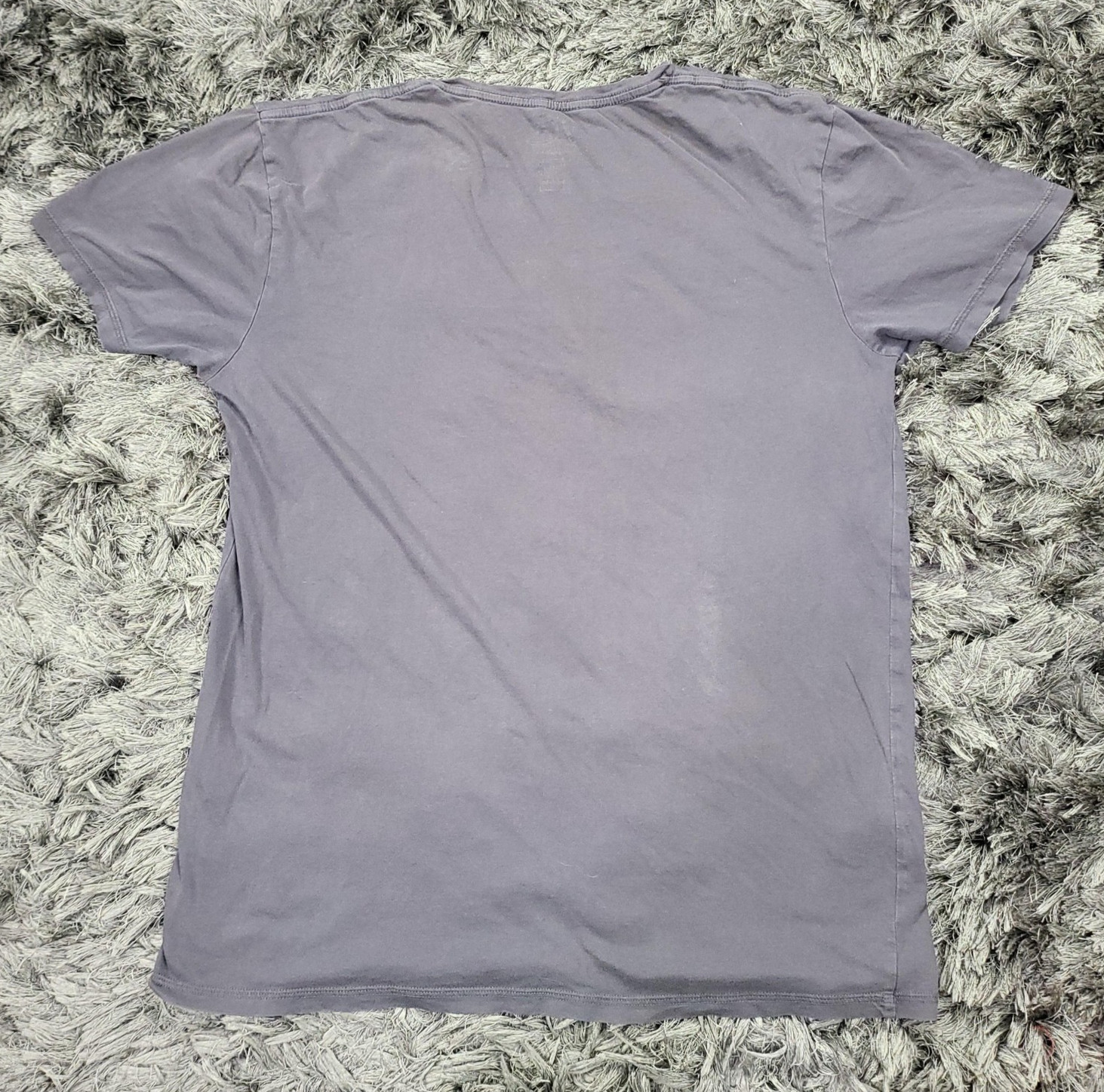 Quiksilver Shirt Mens Medium Gray Skull Island Graphic Tee Surf Tropical Tagless