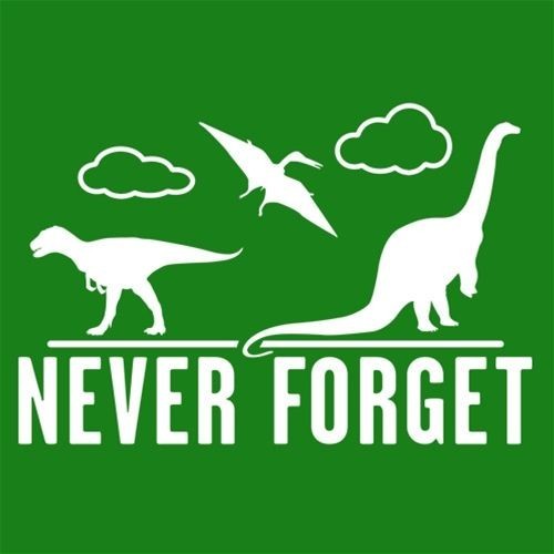Never Forget – Dinosaurs Sarcastic Humor Graphic Novelty Funny T Shirt