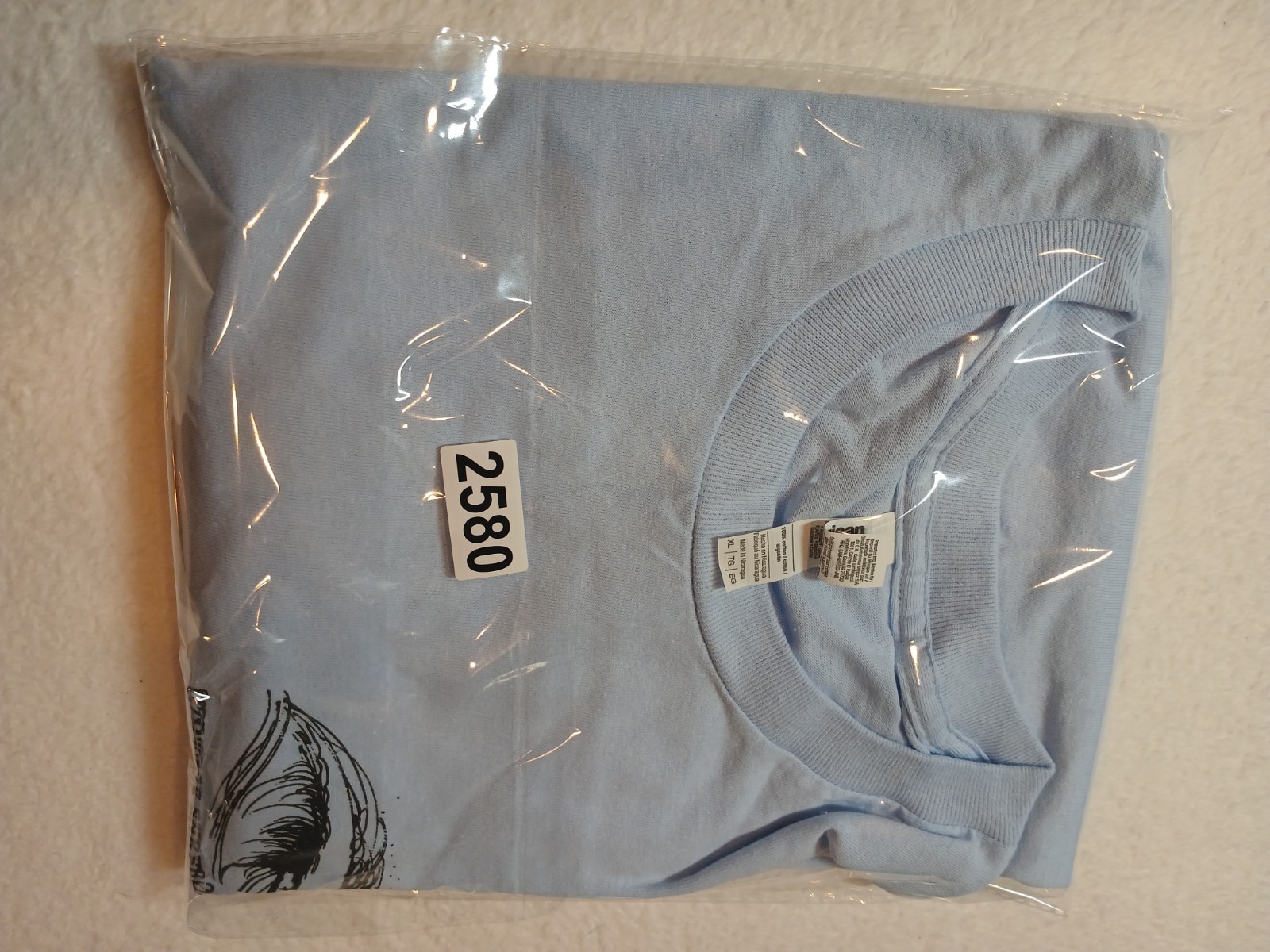 2024 Vintage Surfboard Collector Club XL Shirt American Apparel 1301 Light Blue
