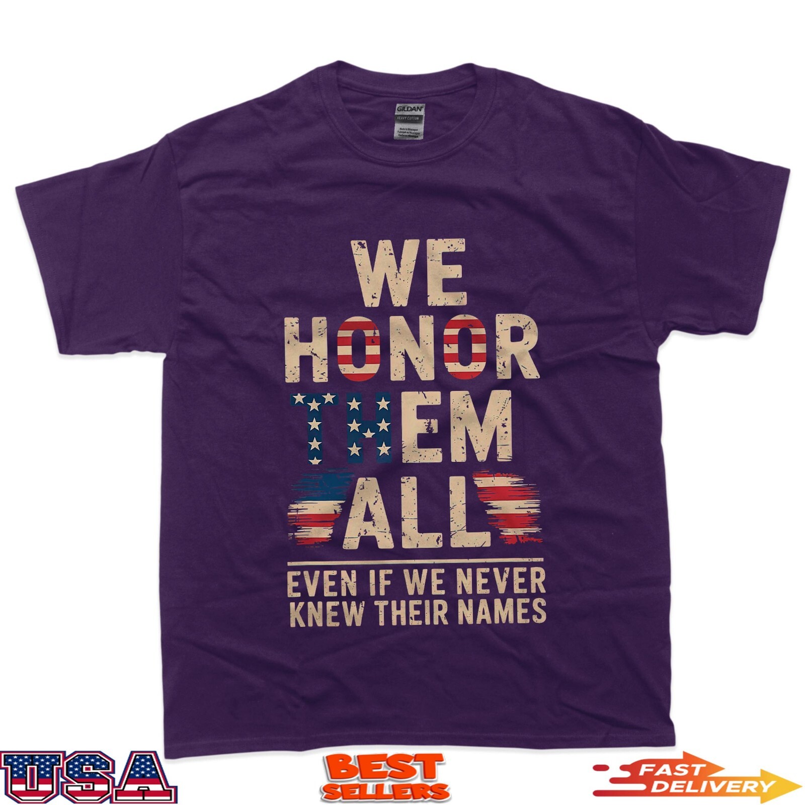 Memorial Day Honor Fallen Heroes Military Boots Dog Tags T-Shirt