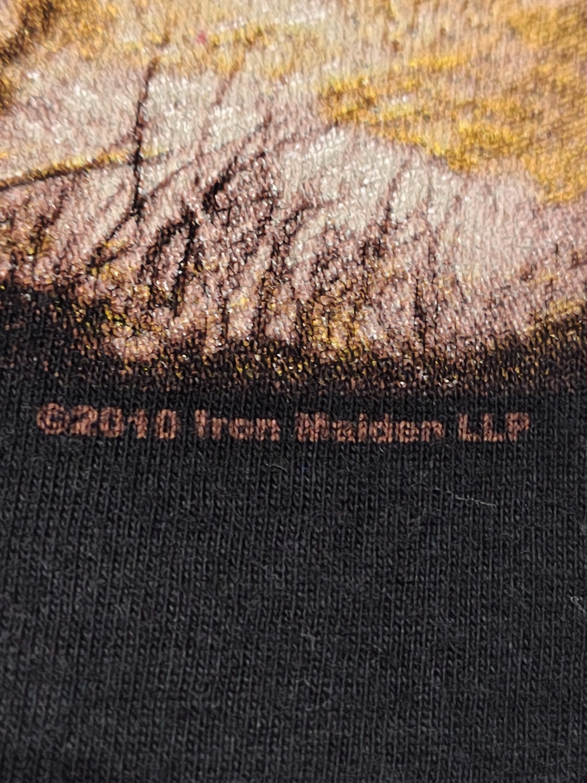 Iron Maiden The Trooper Black T-Shirt 2010 Vintage Rock Band Merch Size M