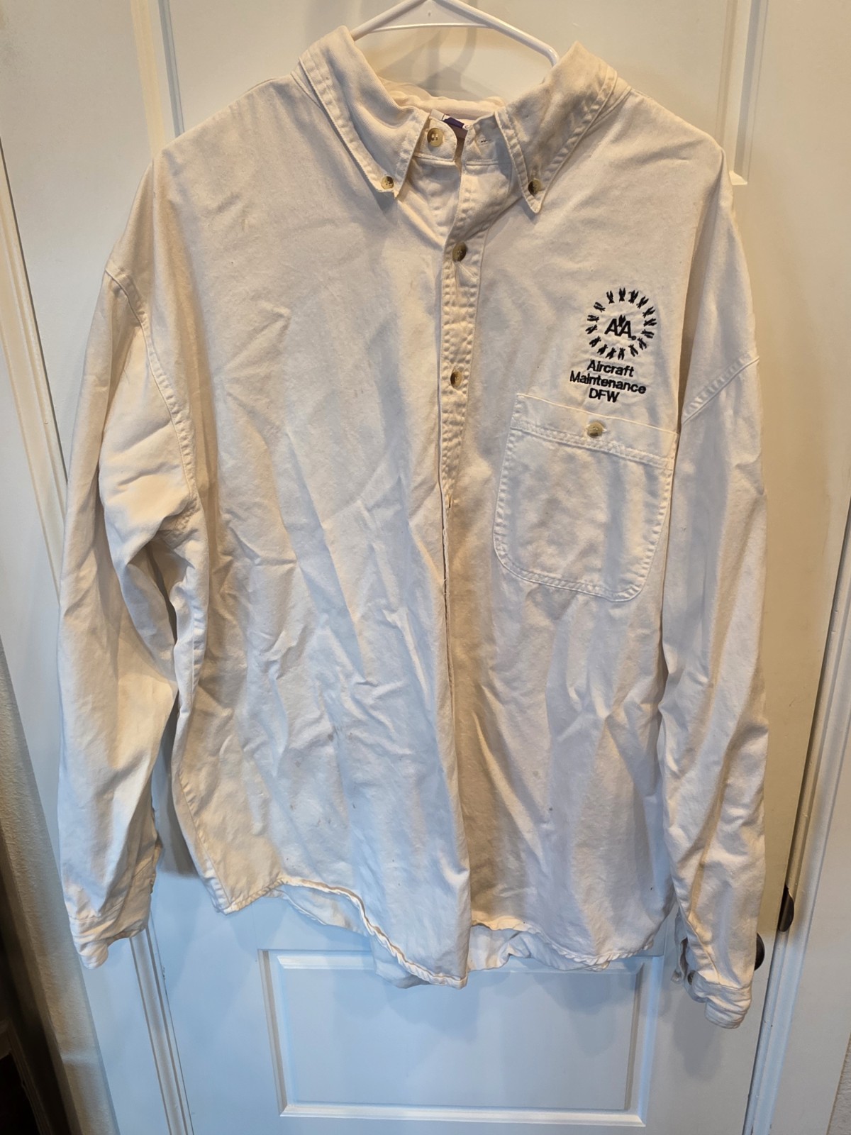 VTG Rare DFW Airport American Airlines Aircraft Maintenance Shirt 3XL Graphic