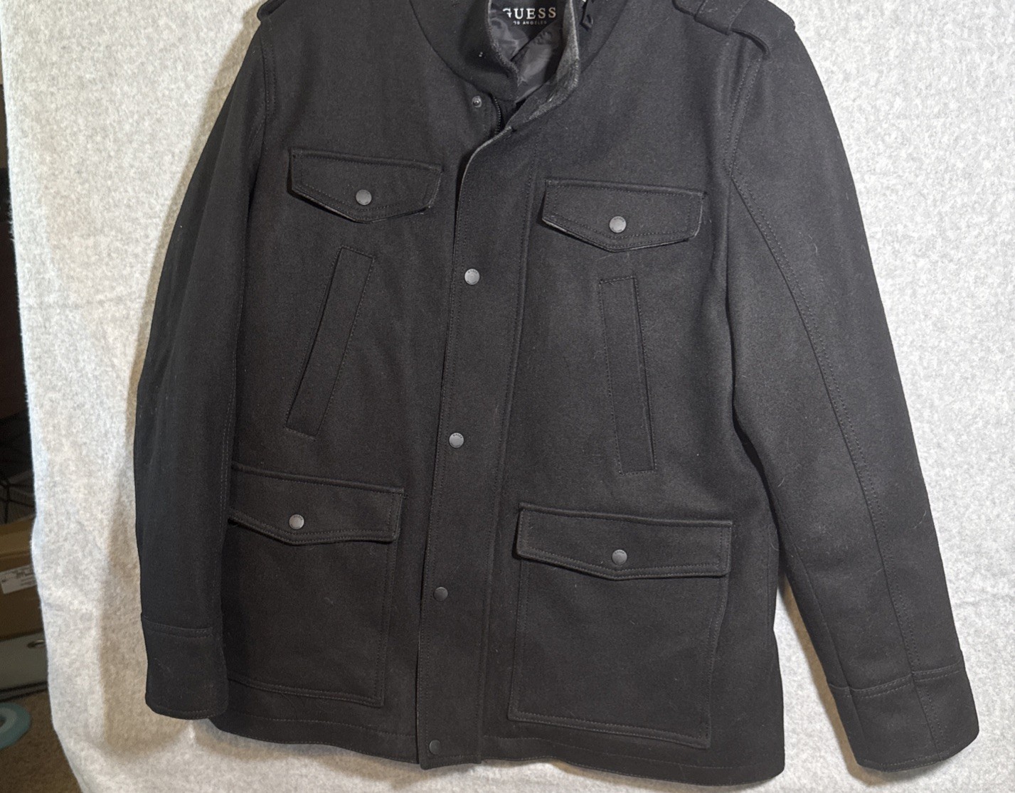 GUESS Black Jacket Size L. Dry Clean Only
