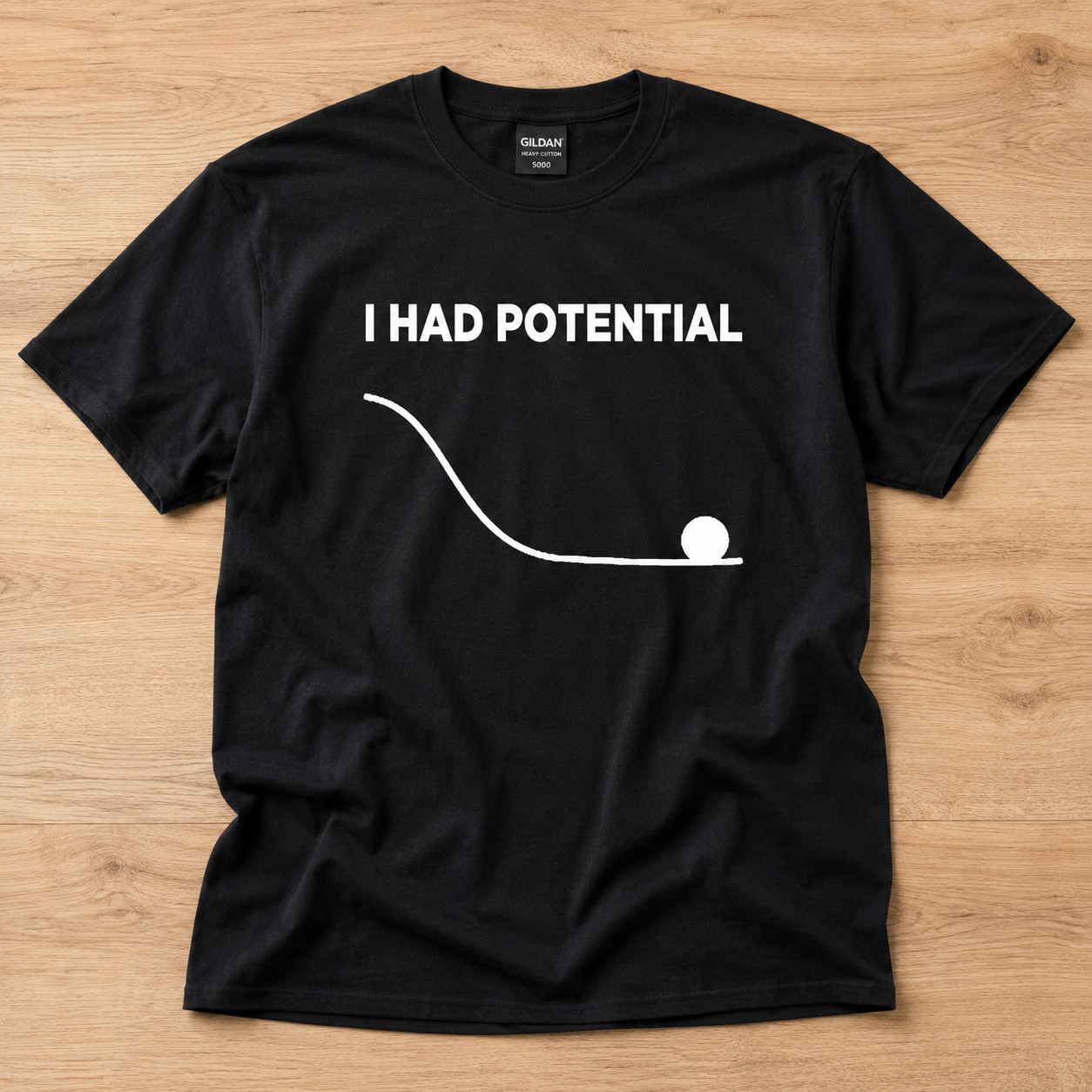 I Had Potential Funny Sarcastic Graphic T-Shirt