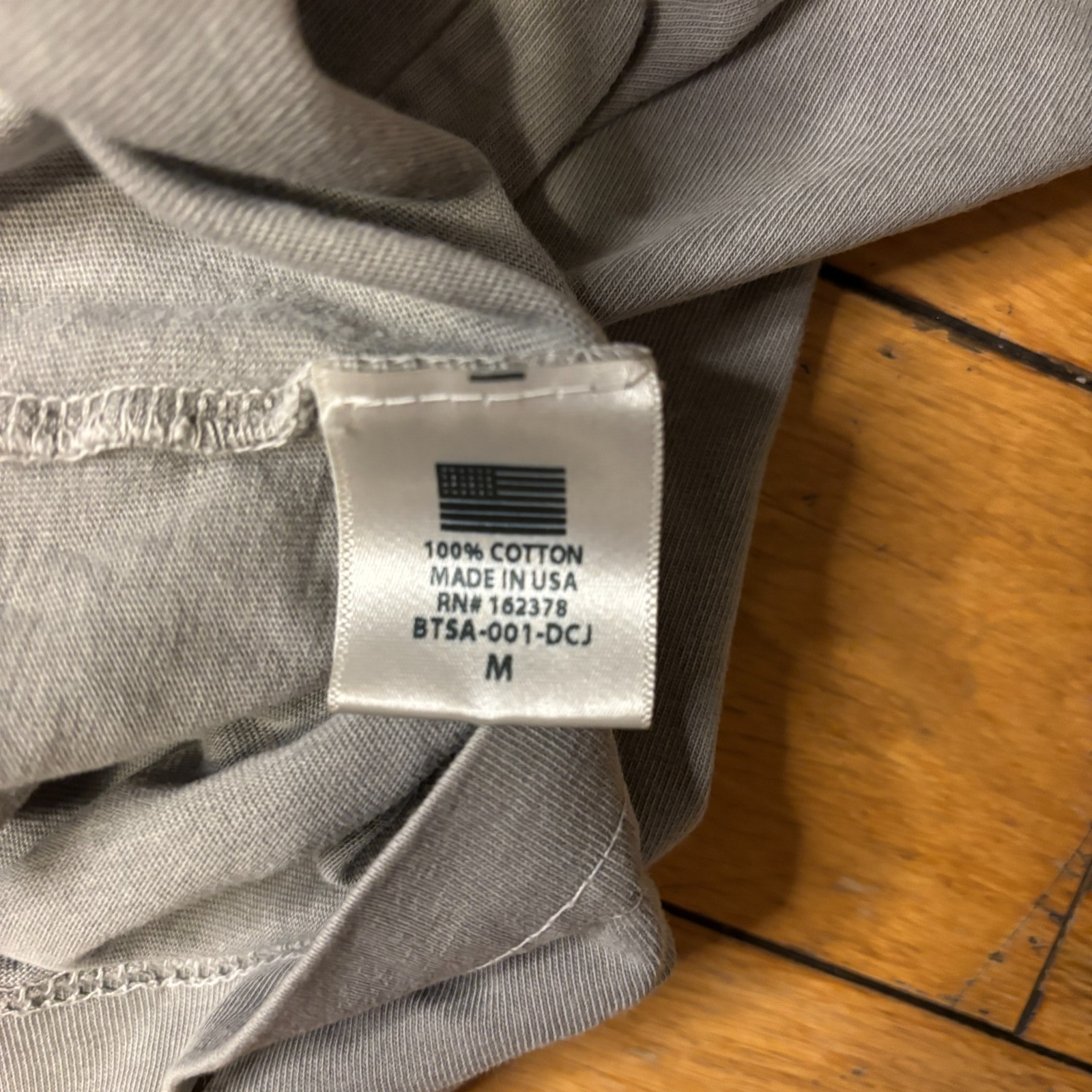 Lot of 2 Richie Le Collection Blank Daily Tee Mens M Gray Made USA Streetwear