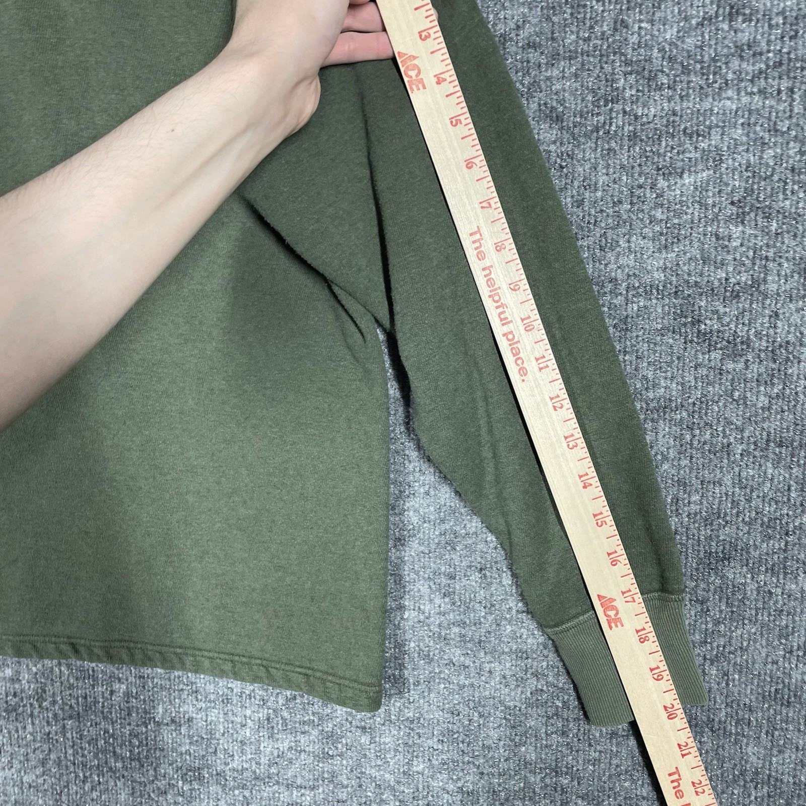 VINTAGE German Bundeswehr Sweatshirt Undershirt Size Small Army Military Green