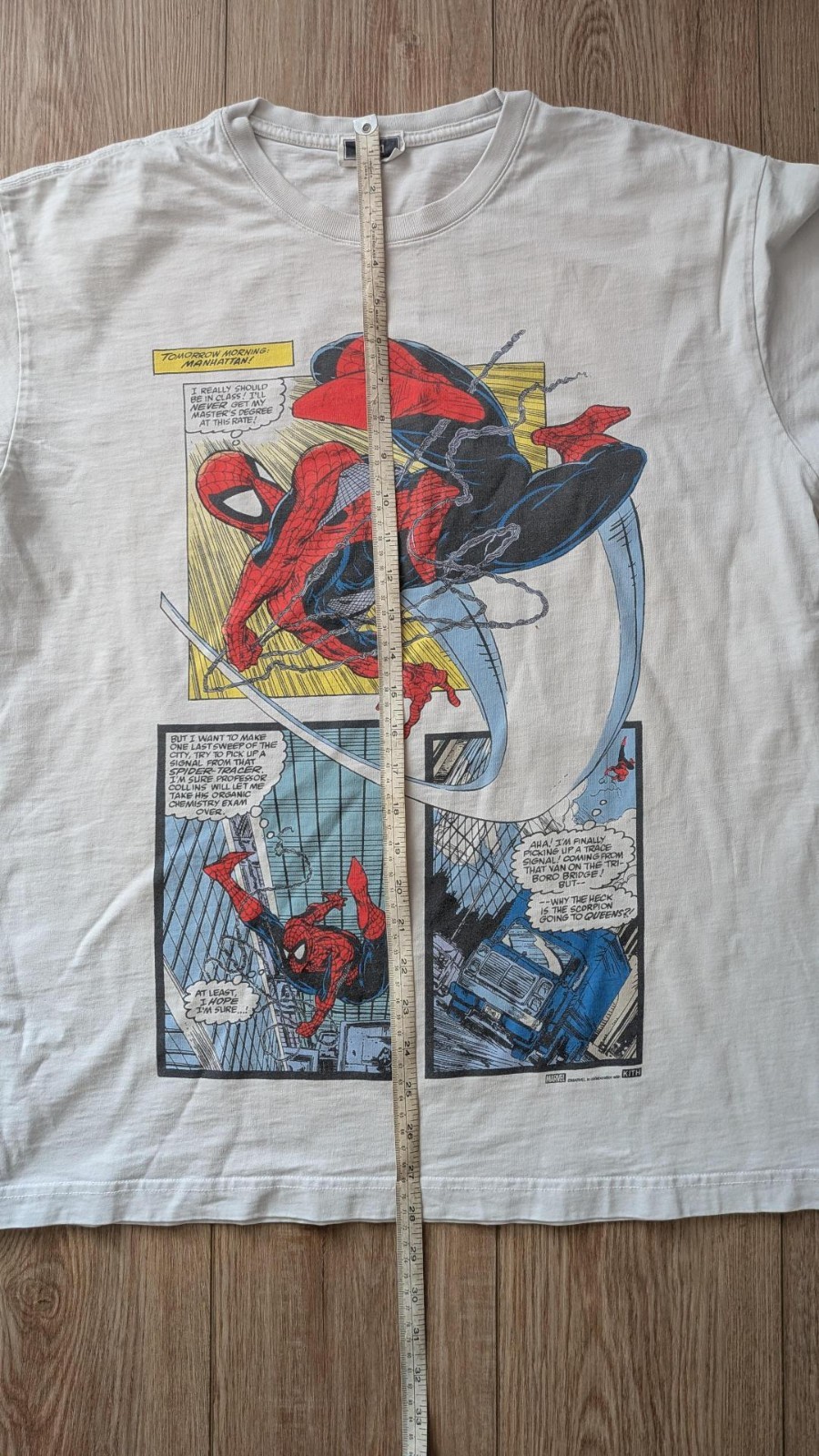 Rare KITH x Marvel Spider-Man Comic Shirt Size Large – Good Condition