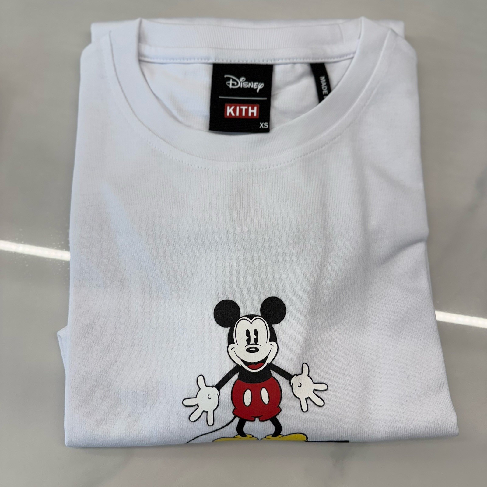 Kith x Disney 30s Mickey Standing Classic Logo L/S Tee Rare NEW XS