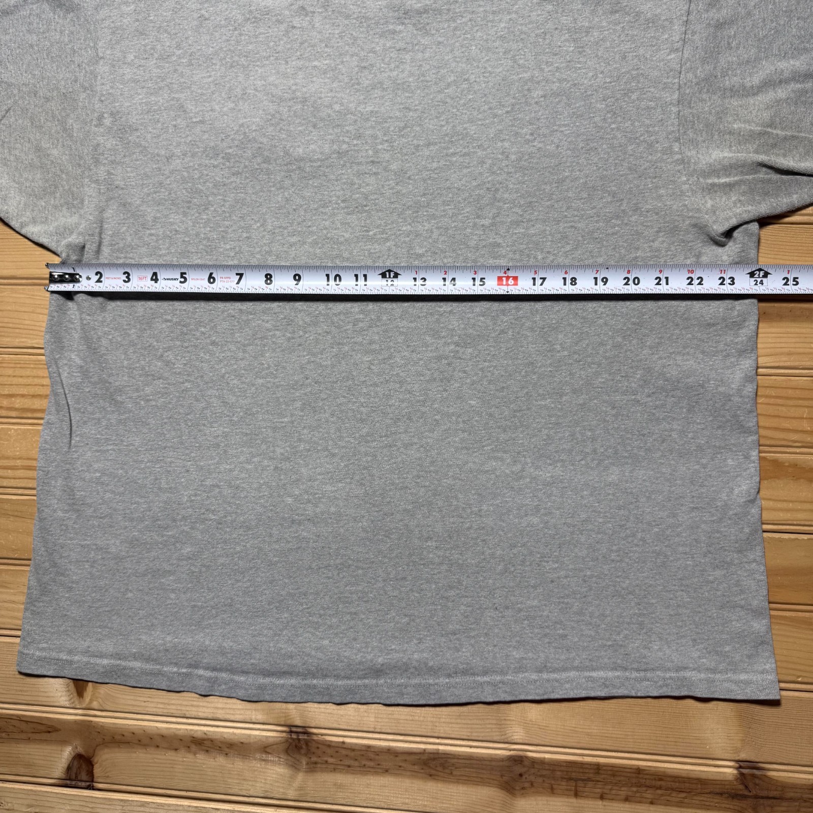 Vintage 90s Champion Script Logo Embroidered Streetwear Heather T-Shirt – XL