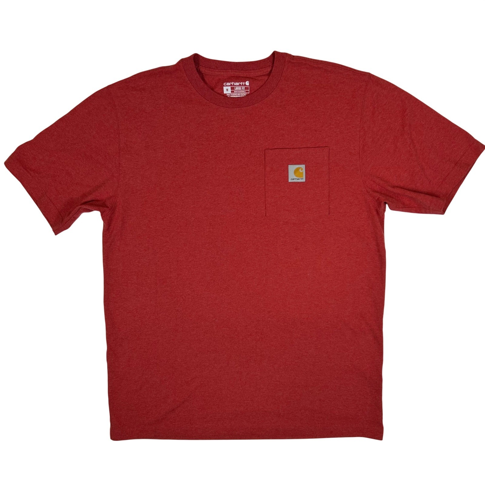 Carhartt K87 Mens Loose Fit Pocket T-Shirt Heather Red Short Sleeve M K87-M RA0