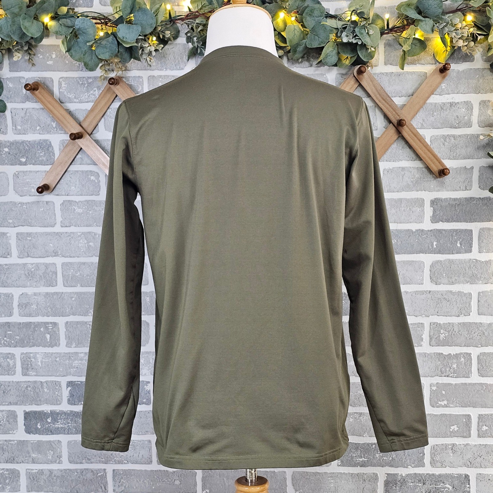 Under Armour Tactical ColdGear Base Layer Fitted Shirt Olive Mens Large Pullover