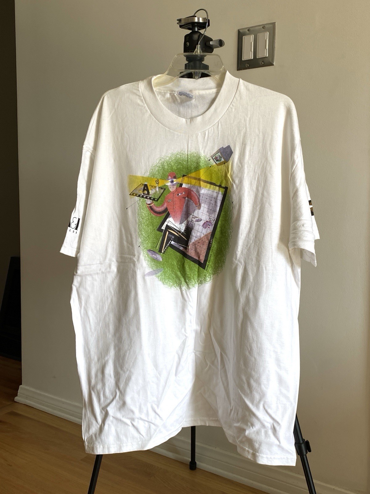 Vintage 90s Promo Tee Shirt “A@I Photo Lab and ZZYZX”. NEW: never be worn.