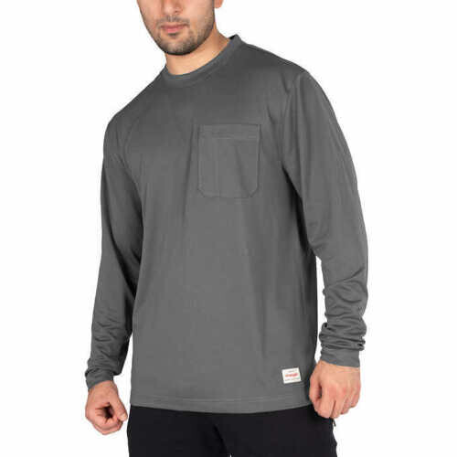 Wrangler Men’s Micro Pique Long Sleeve Tee, 1 or 2- Shirt