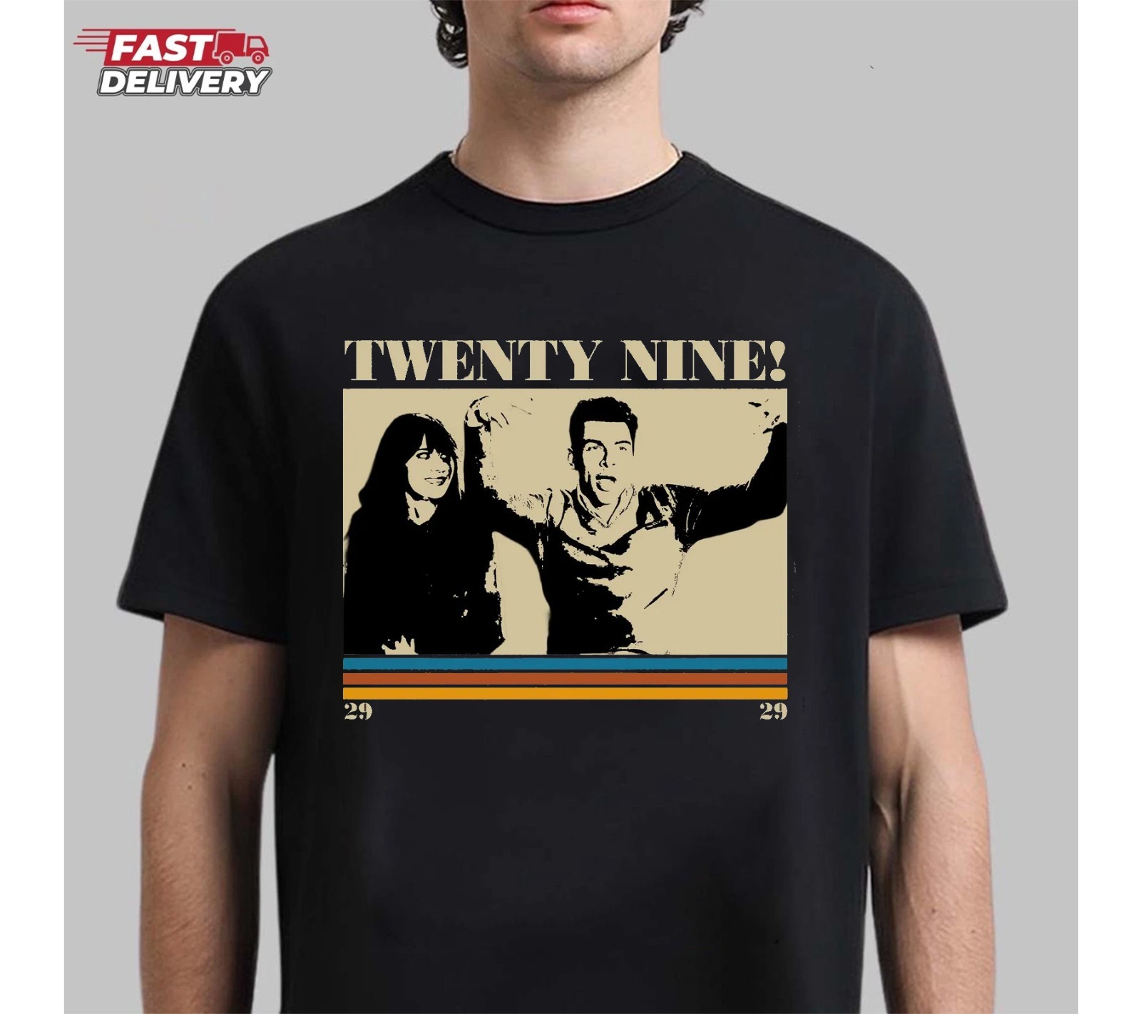 Funny New Girl TV Show T-Shirt, New Girl Twenty-nine Tee