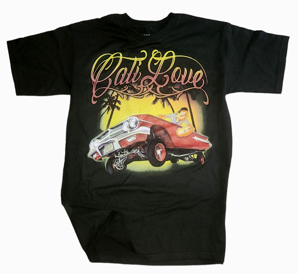 Popeye the Sailor Men’s T-shirt Classic Car Vintage Cartoon -100% Cotton -NEW