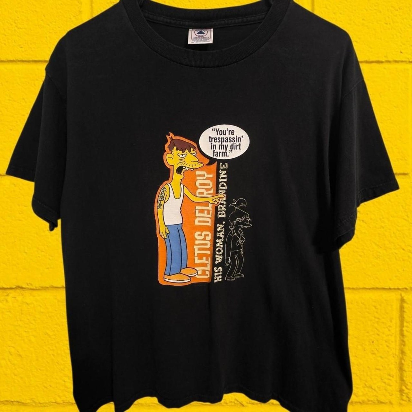 Vintage 2002 Simpsons Cletus Del Roy Tee