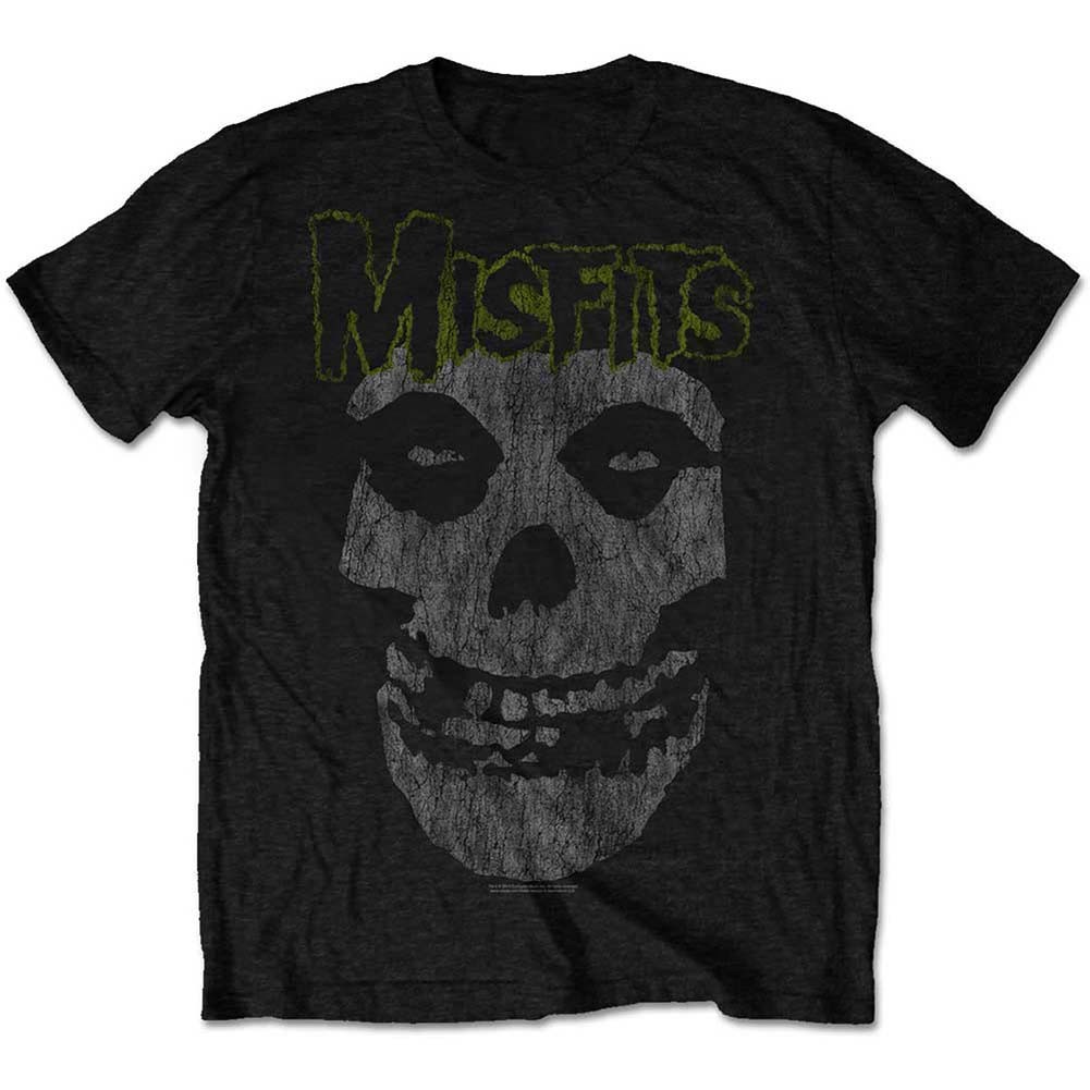Men’s Misfits Classic Vintage Slim Fit T-shirt Medium Black