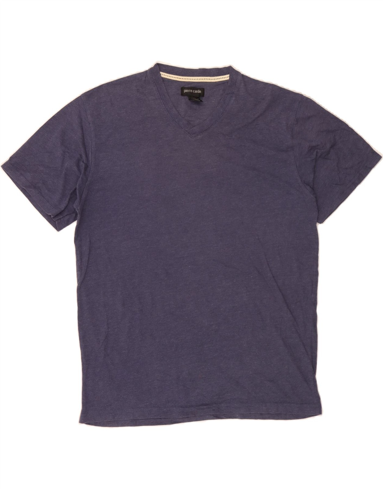 PIERRE CARDIN Mens T-Shirt Top Medium Navy Blue Cotton BD21