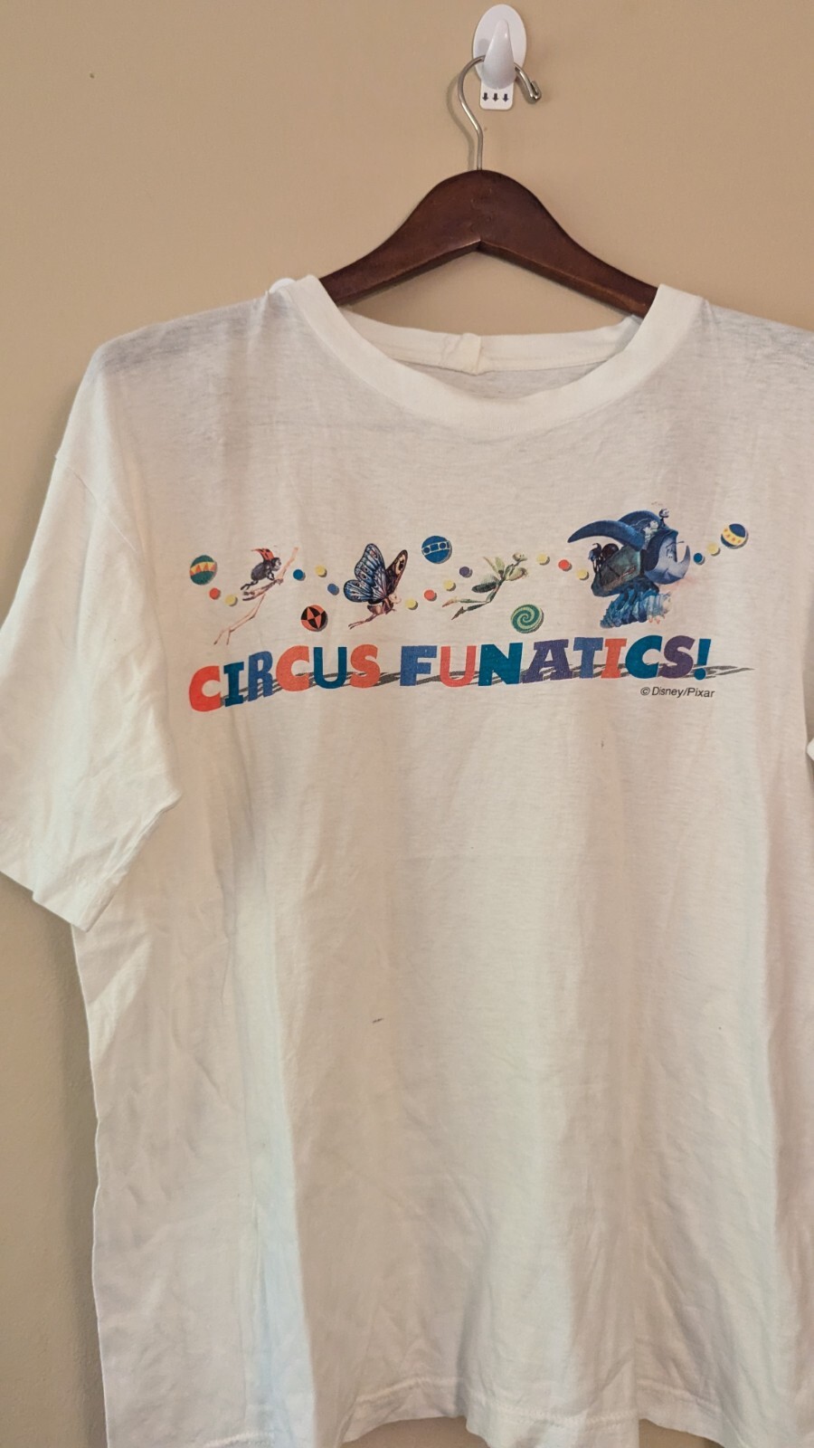 Vtg Pixar Disney A Bug’s Life Toy Story 99 Sega Japanese Shirt Sz L 21 X24