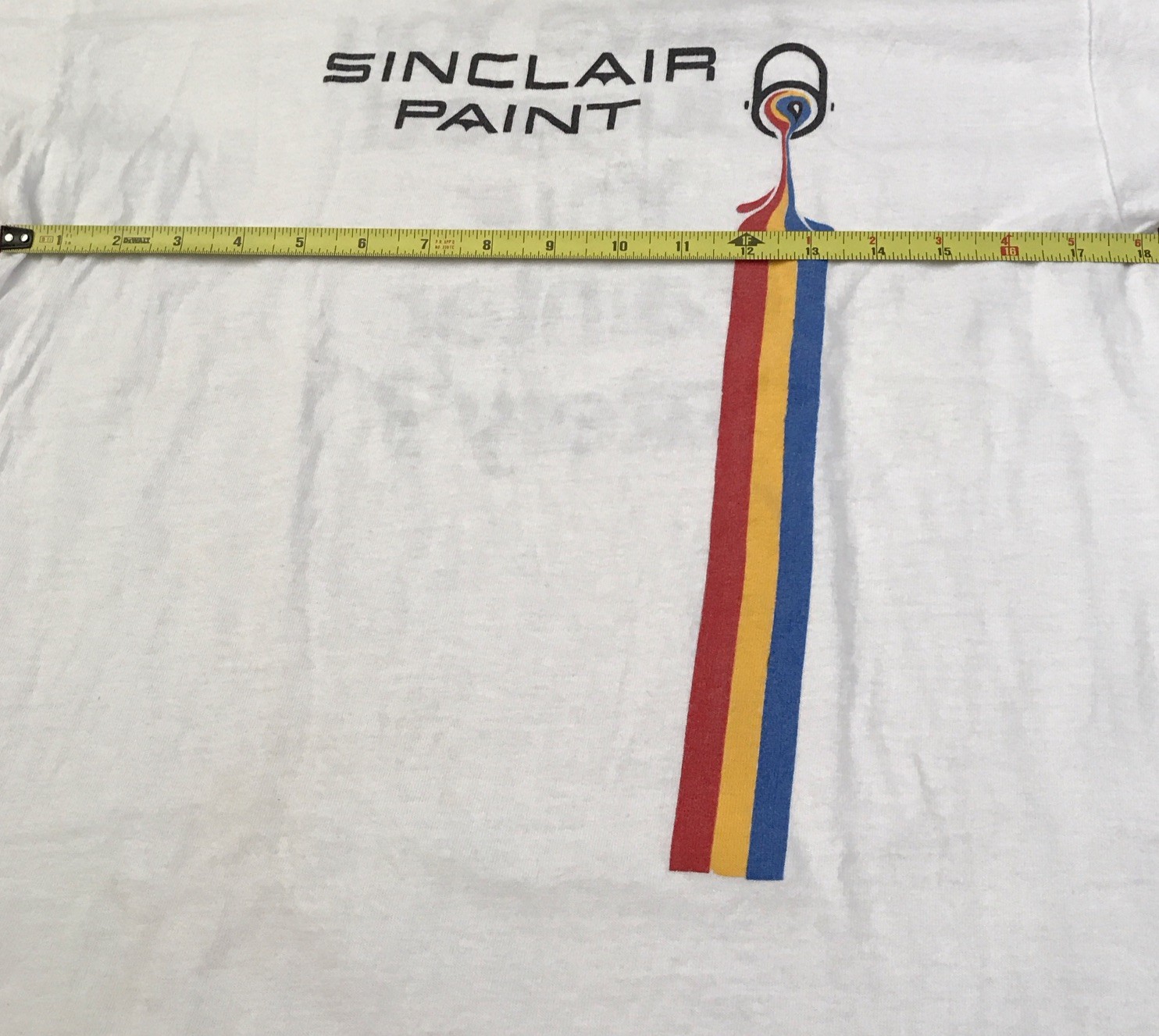 Sinclair Paint VNTG Single Stitch Graphic White T-shirt *See Description*