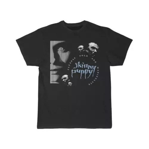 Vintage Skinny Puppy Cleanse Fold and Manipulate Black Men S-234XL T-shirt MM2