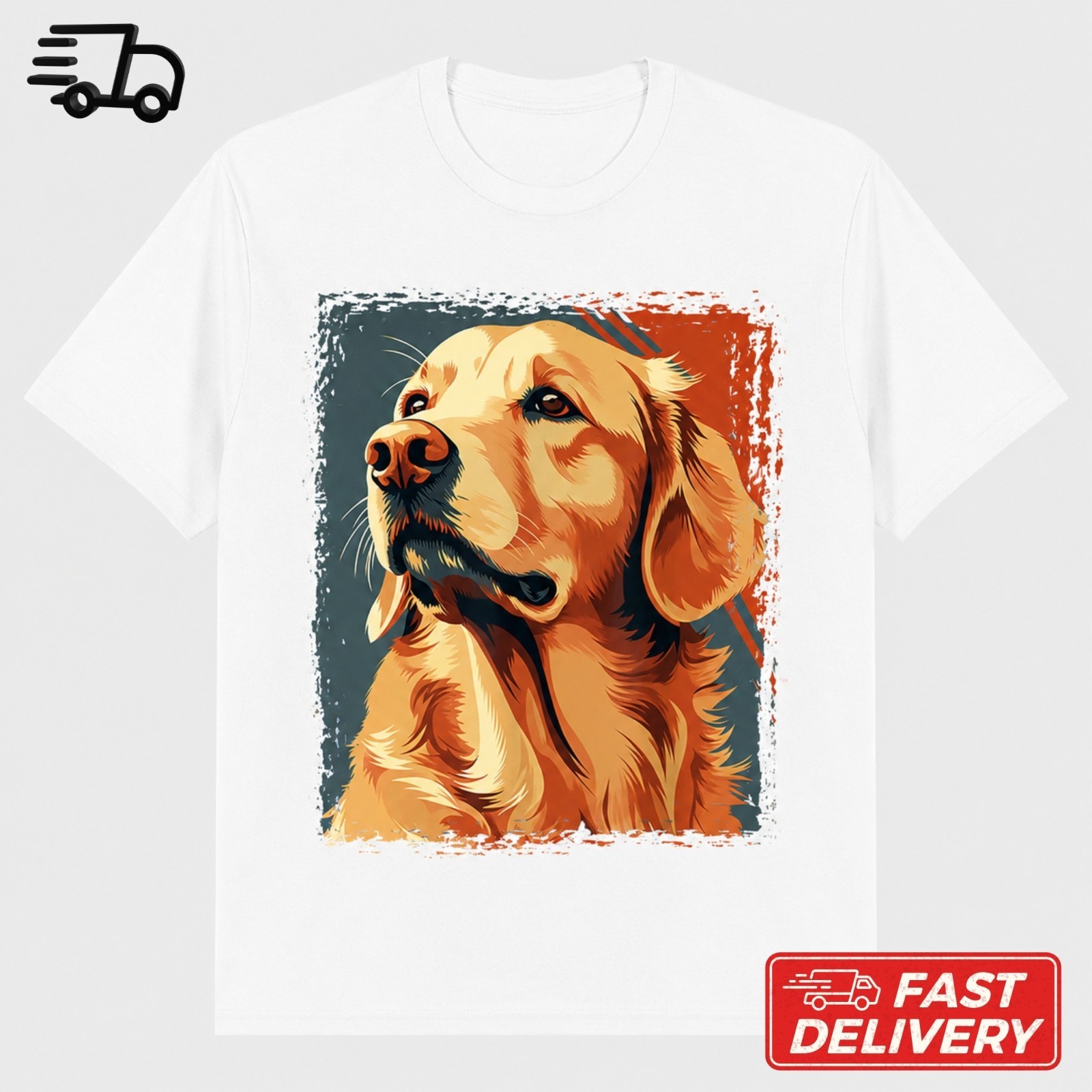 Golden Retriever Funny Dog Lover T-Shirt Golden Dog Unisex Tee