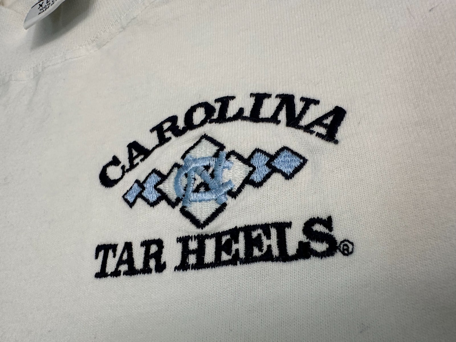Vintage 1990s 90s University North Carolina Tar Heels Long Sleeve T-Shirt, XL