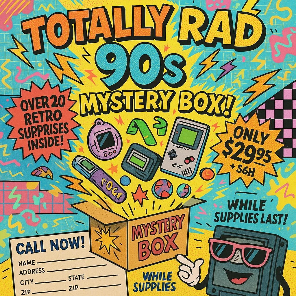 90s Vintage Mystery Box Retro Nostalgia Surprise Lot Boy or Girl Theme