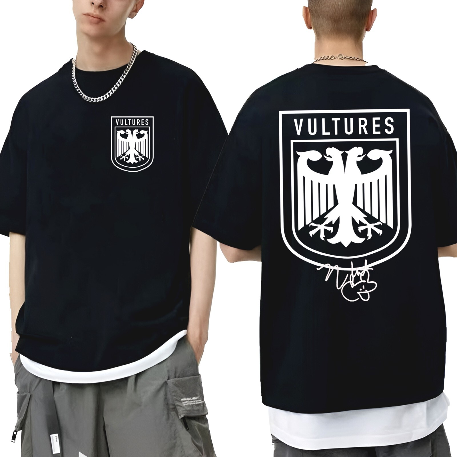 Rare Kanye West Vultures Album Hot Black S-2345XL T-Shirt P806