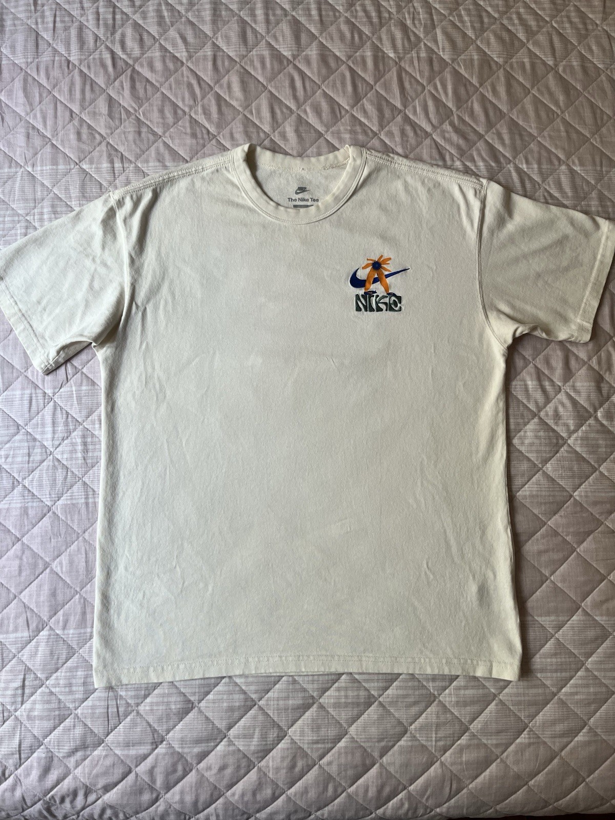 Nike Max90 Embroidered Graphic T-shirt ‘Beige’ FV3741-901