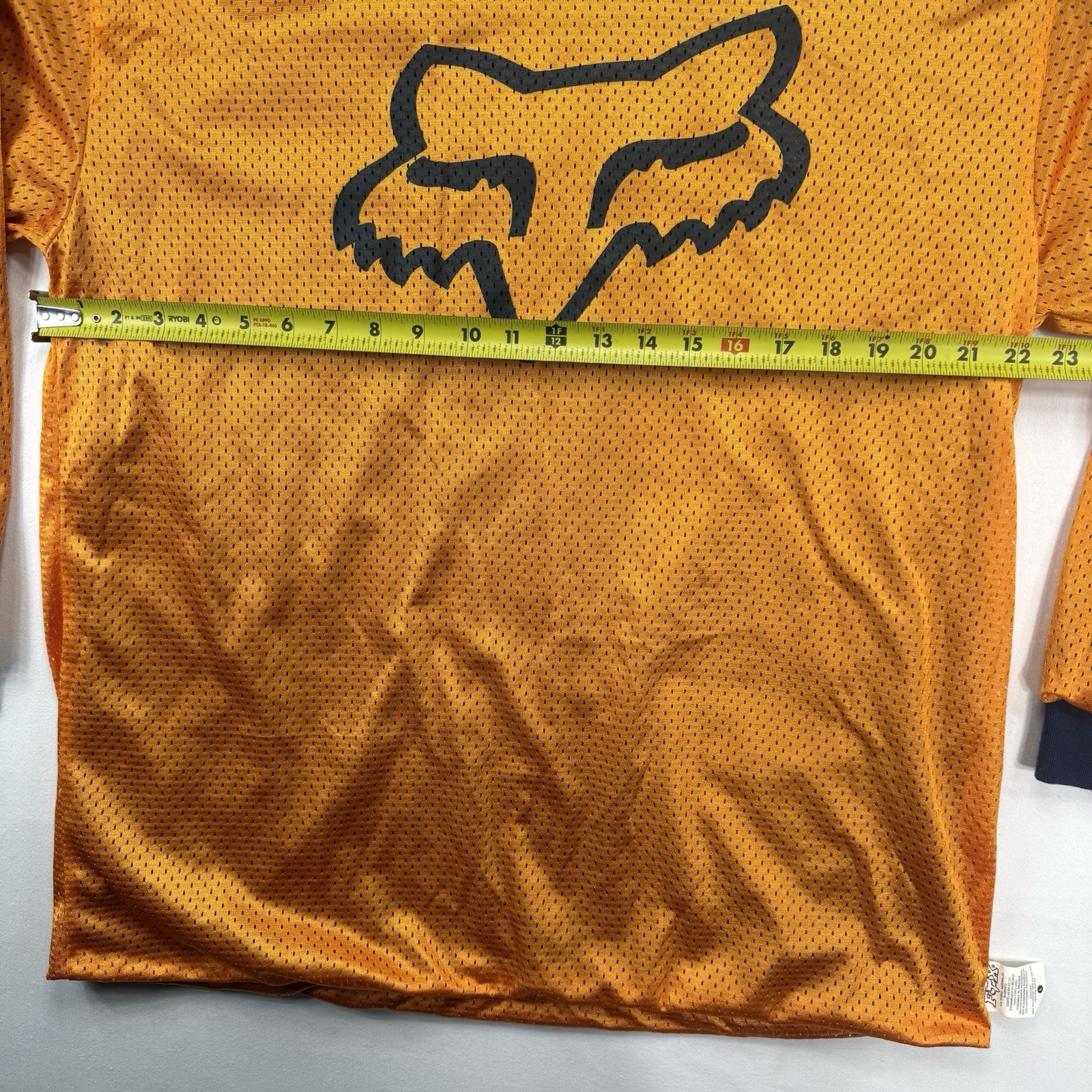 Y2K Fox Racing Shirt Mens Large Orange & Blue Reversible Mesh Moto MX Jersey
