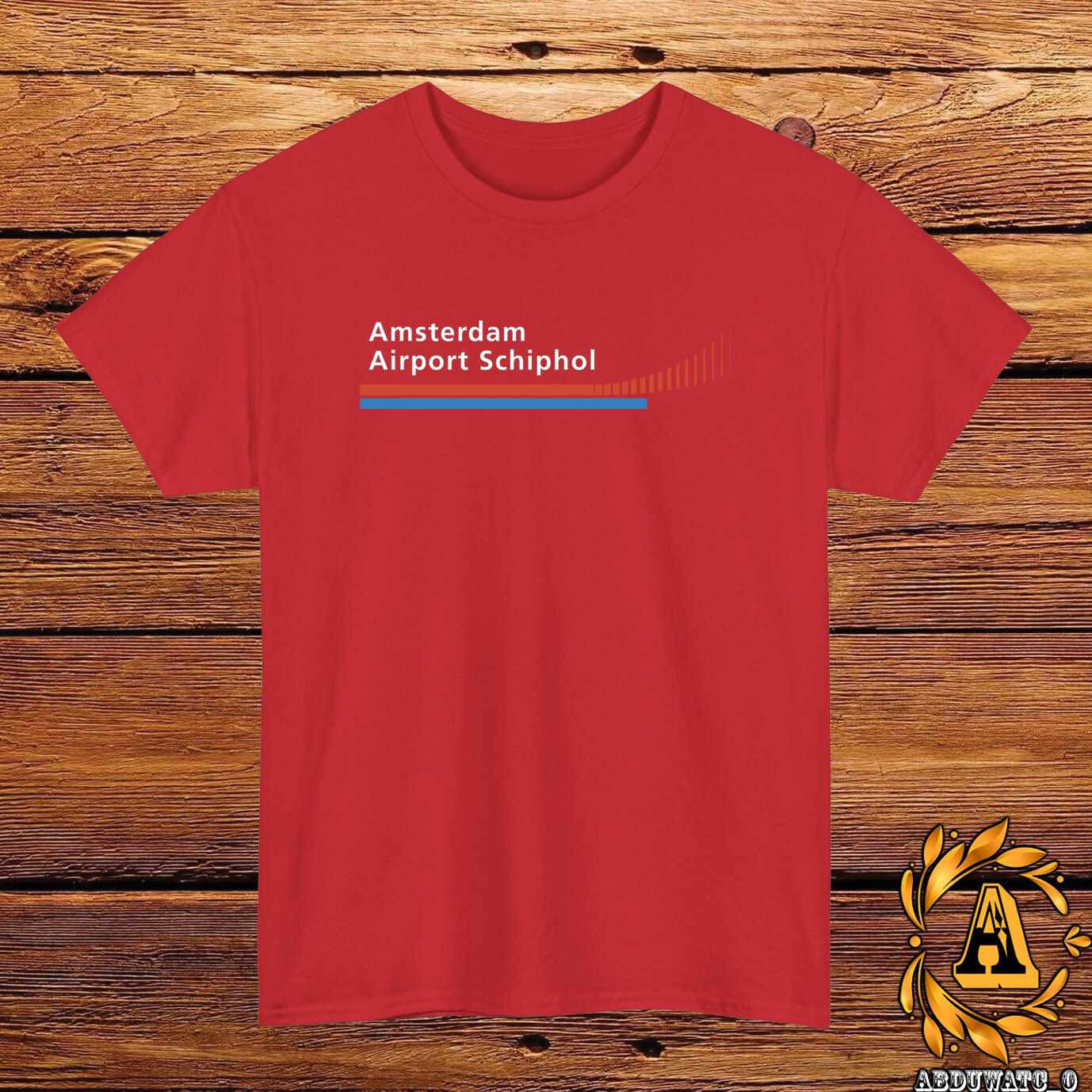 Amsterdam Airport Schiphol Logo T-Shirt Black/Grey/White/Navy/Red/Light Blue