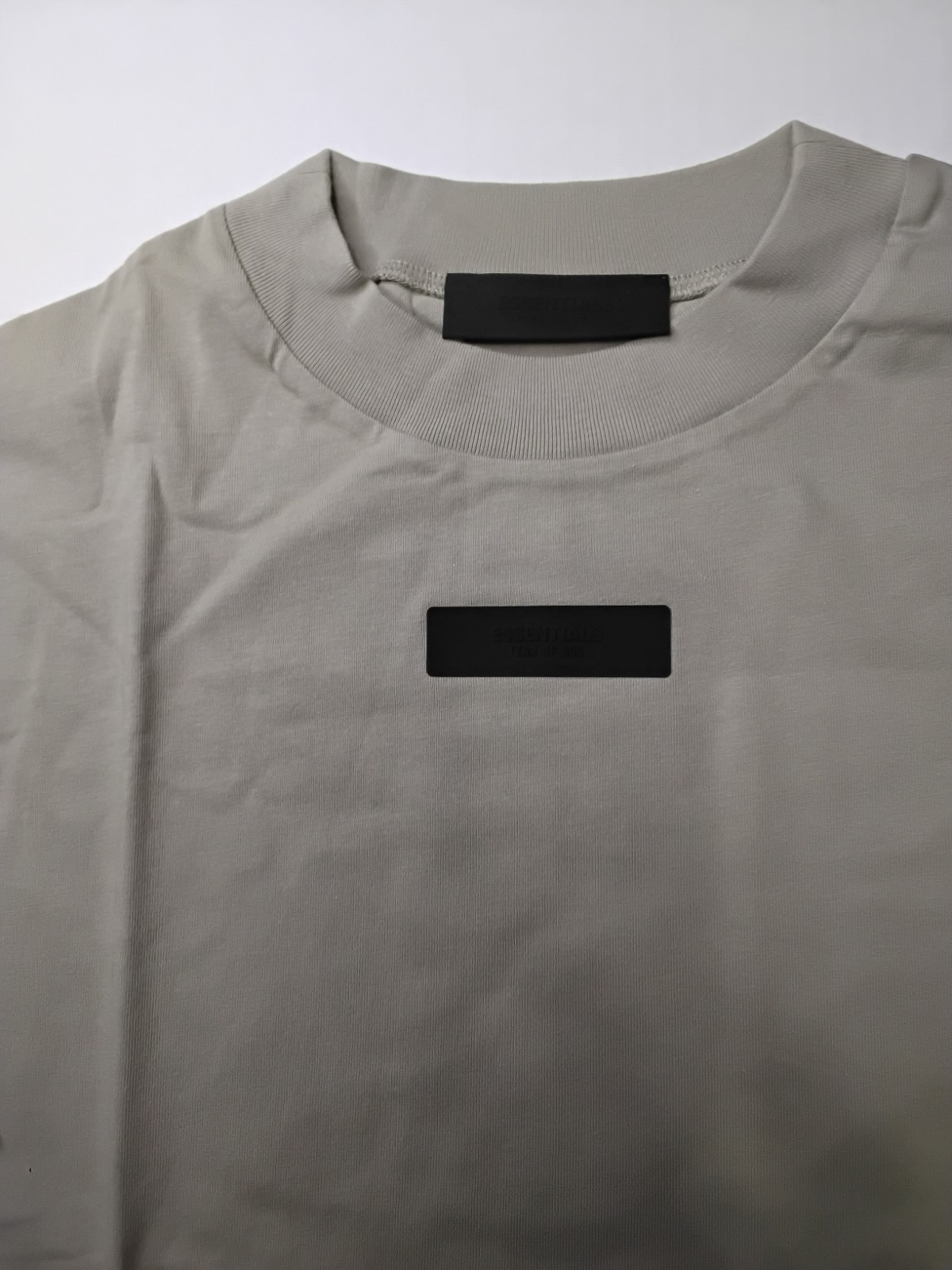 Essentials Fear of God ESSENTIALS Logo Gray Cotton Men’s Crew Neck Tee L