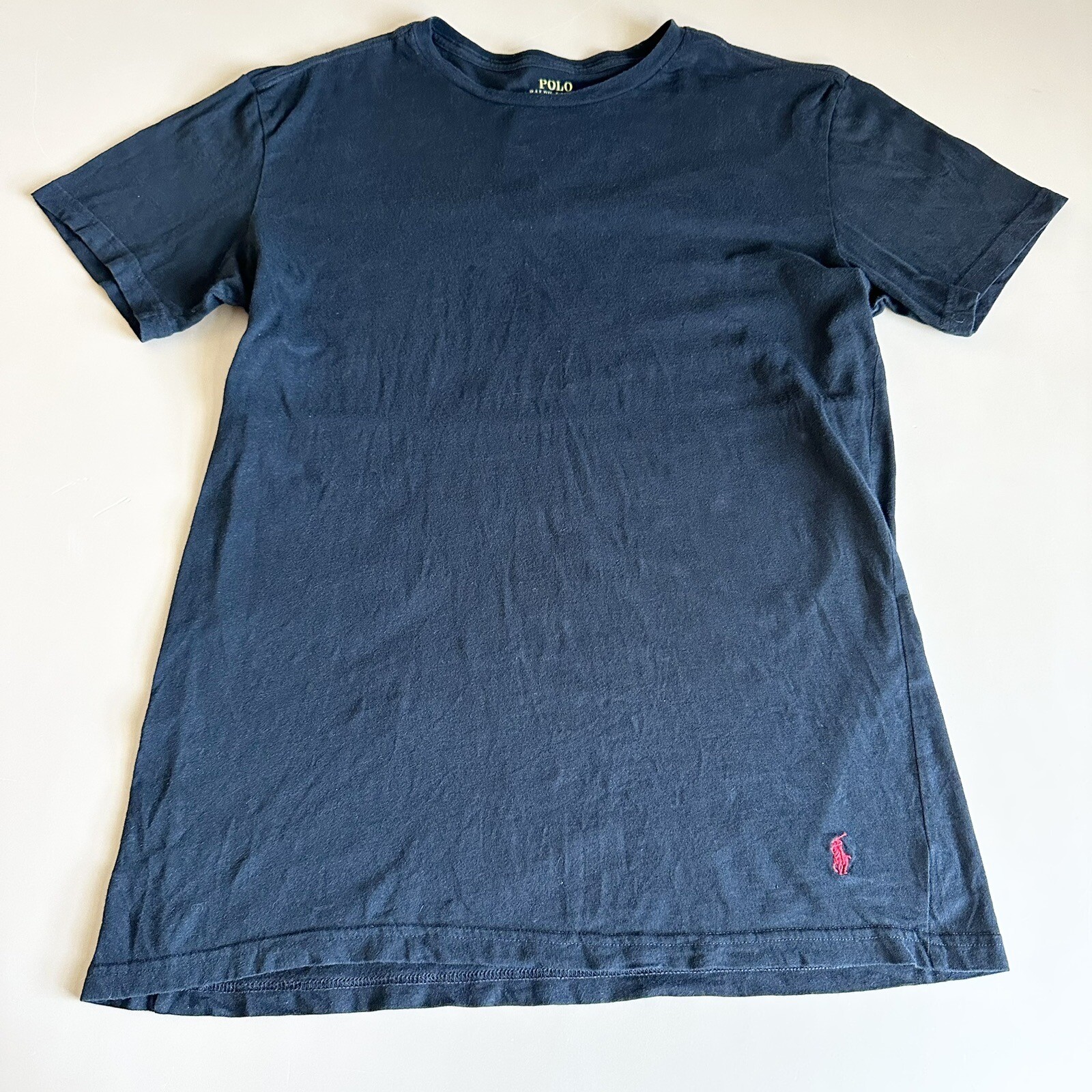 Polo Ralph Lauren T Shirt Mens Sz L Black Red Pony Short Sleeve Slim Fit