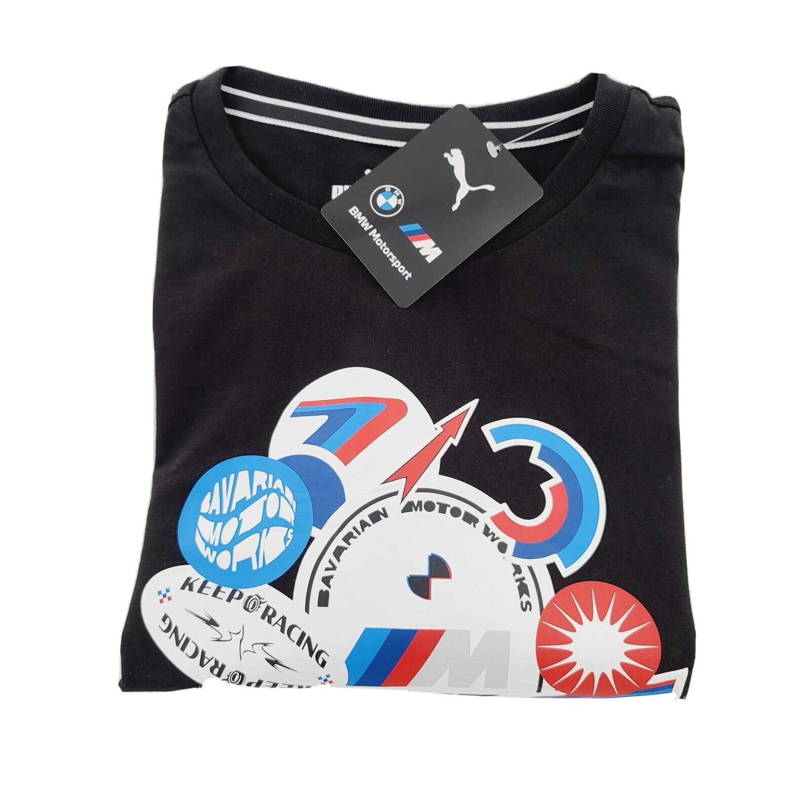 Puma BMW MMS Motorsport Statement Graphic Men’s Tee T-Shirt XXL 2XL Black NEW
