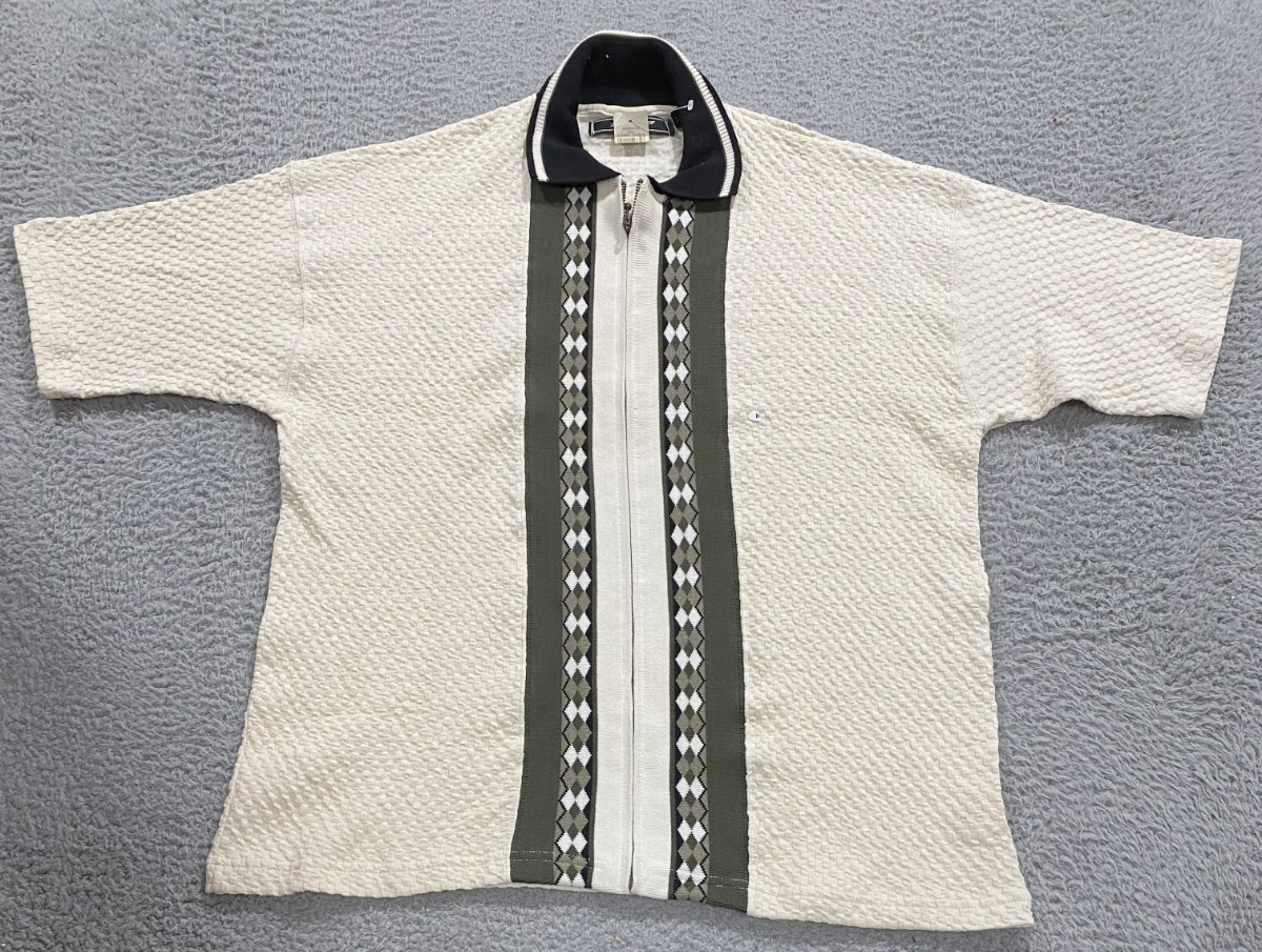 Vintage 90’s Shirt Mens Medium USA Made Full Zip Rebel Greaser Retro