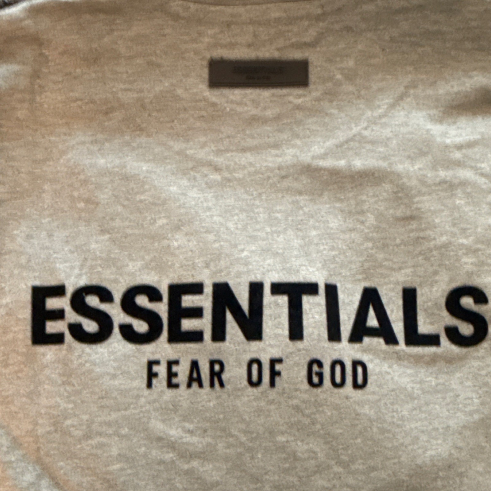Essentials Fear of God ESSENTIALS Dark Oatmeal Logo Tee Crewneck XL NWT