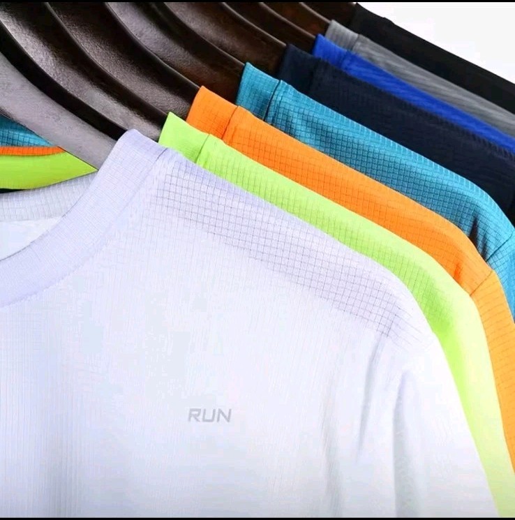 Unisex Atheltic Cut, Training Shirt Breathable Elastic Fitness Gym T Shirt