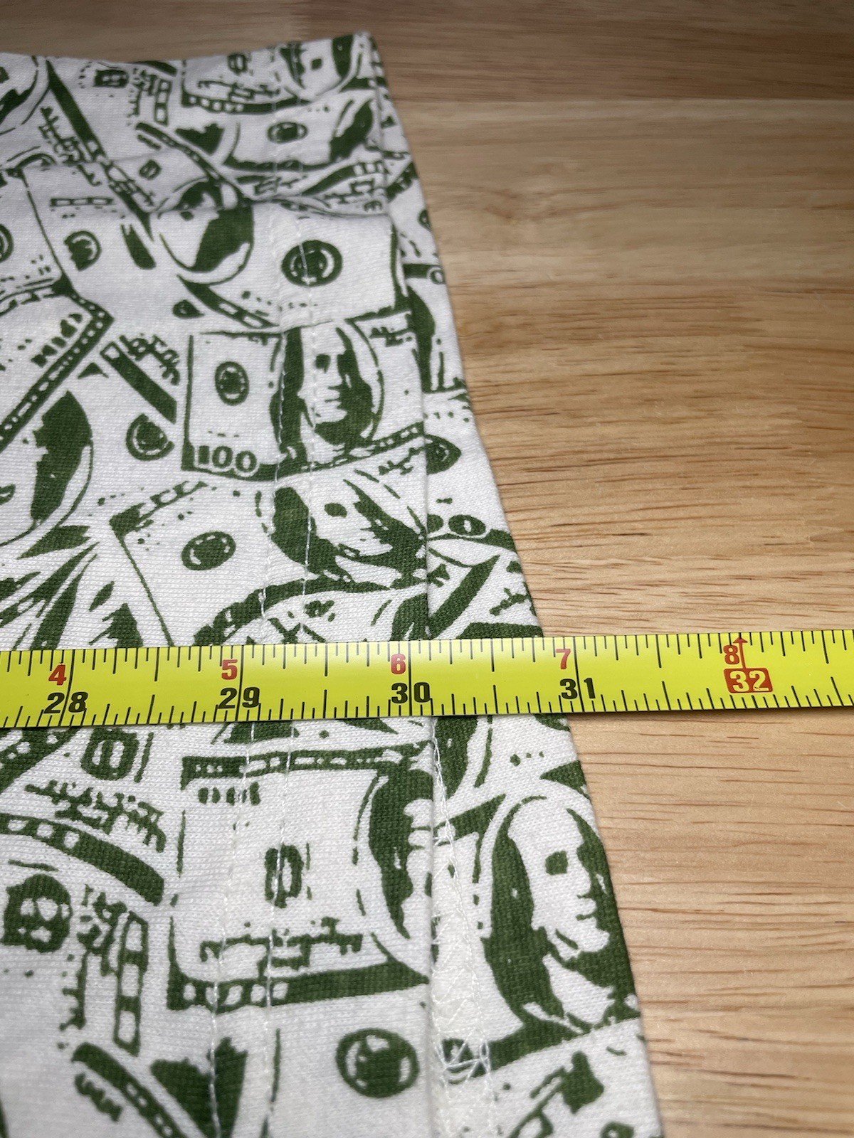 BNWT RoadBlock Ben Franklin 100 Dollar Bill $100 All Over Pattern T Shirt Mens M
