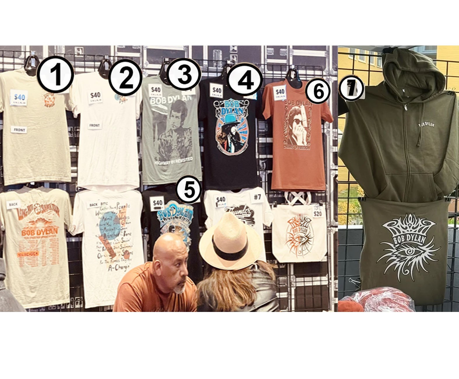 Bob Dylan T Shirt or Hoodie Long Hot Summer Tour 2026 Reprint Gif Fan