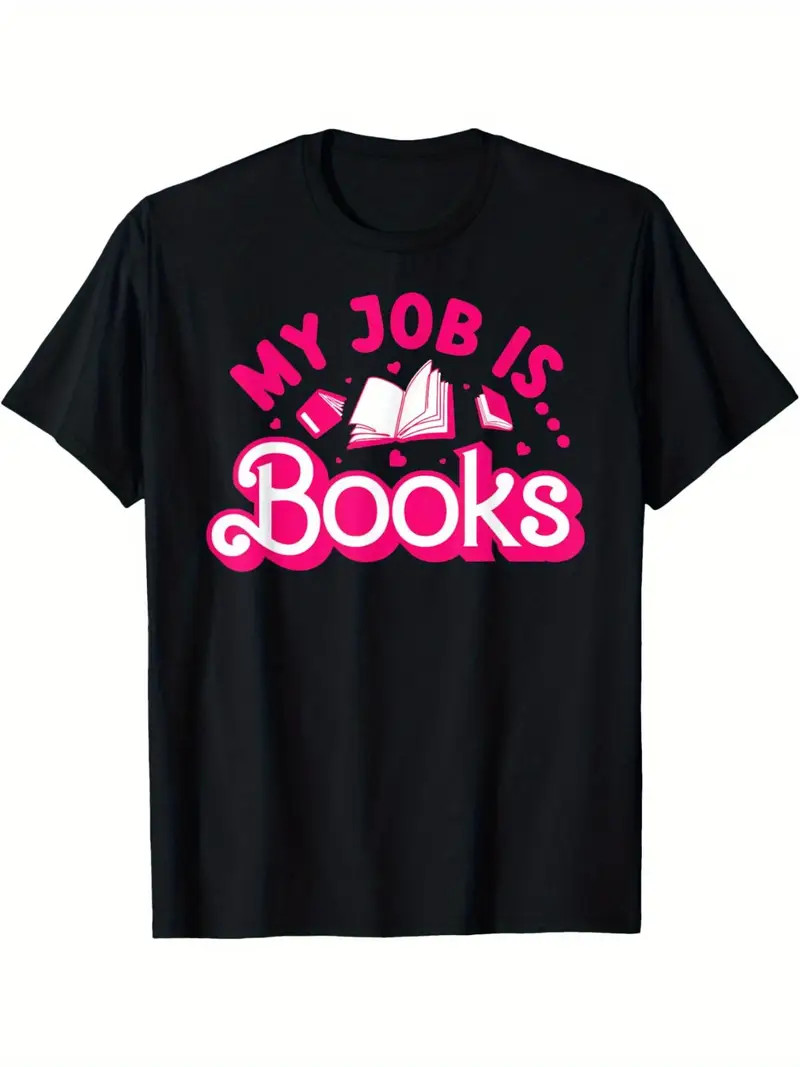 My Job is Books Vintage Book Lover Gift Women’s Librarian Men’s T-Shirt▧