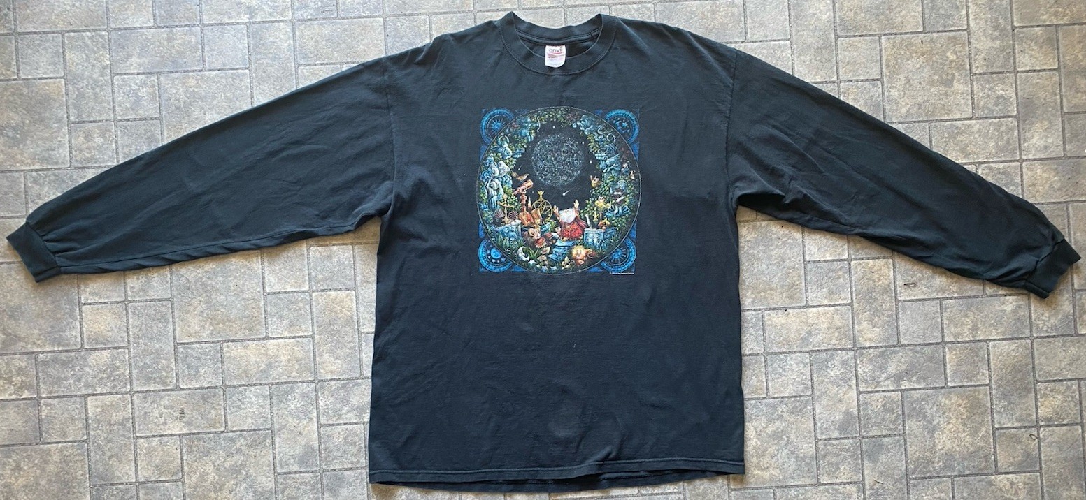 Vintage 1998 Bill Bell Astrology Wizard Long Sleeve Shirt Size 2XL Men’s VTG