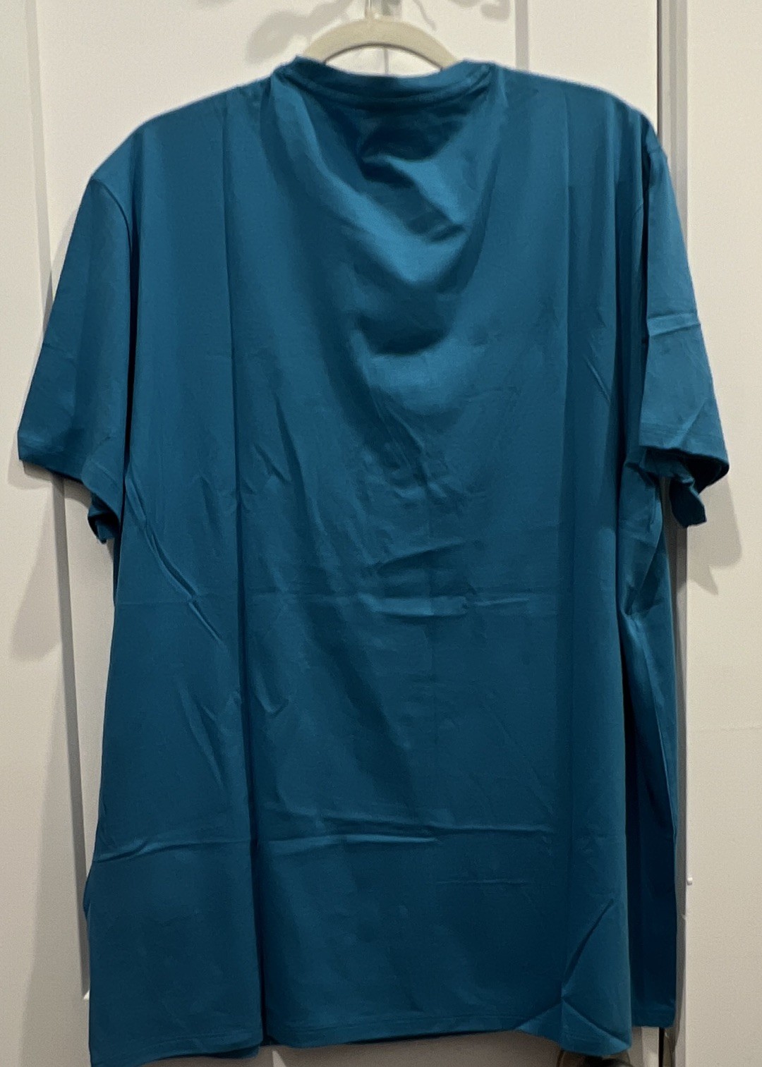 Armani Exchange Men’s Blue Solid Logo Short Sleeve Crew Neck T-Shirt Size XXL