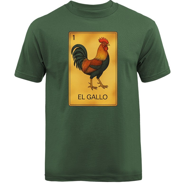 EL GALLO LOTERIA CARD T-SHIRT