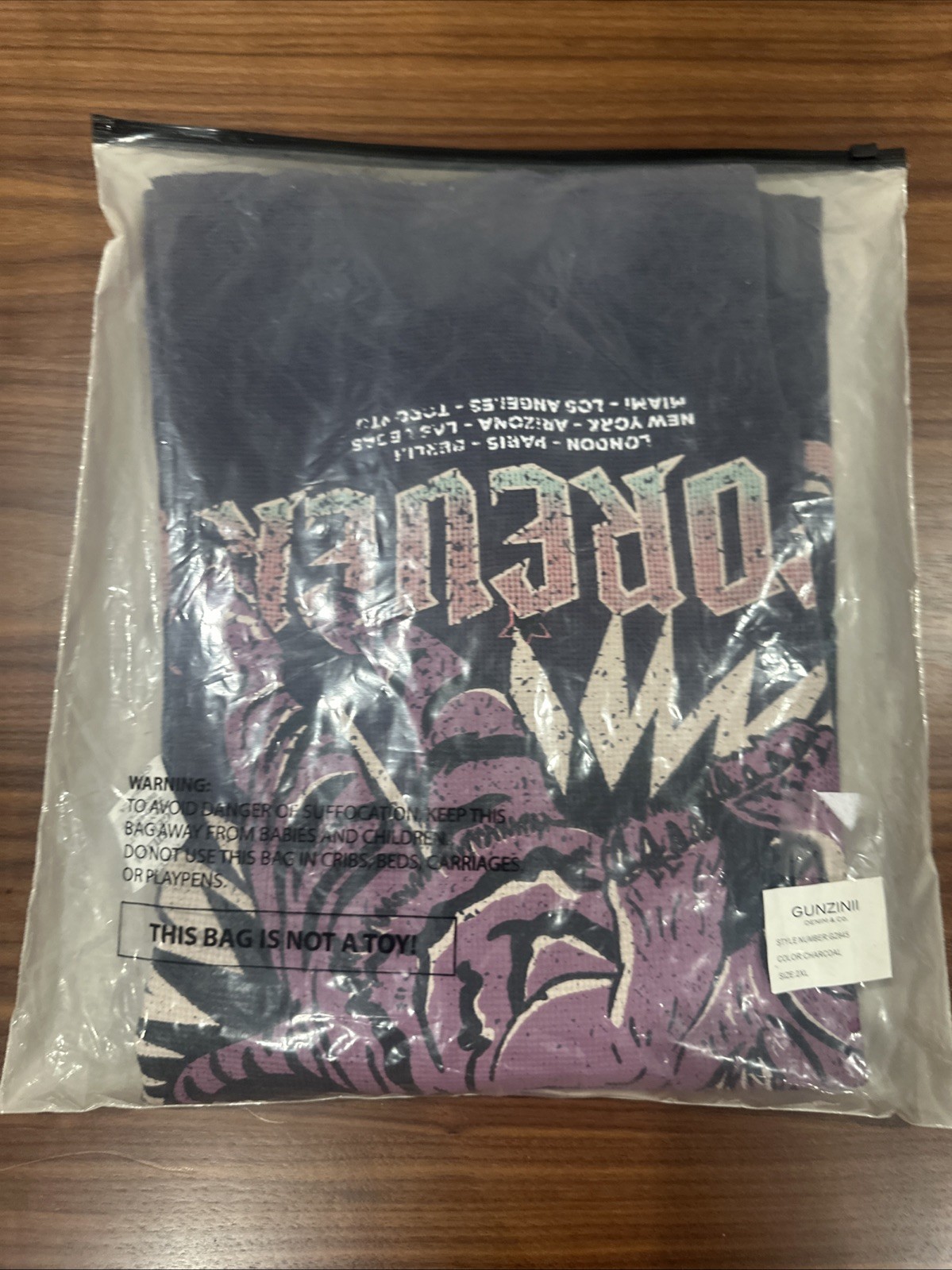 Men’s 2XL Gunzinii Thermal Longsleeve Hardware Shirt Rock N Roll World Tour NWT